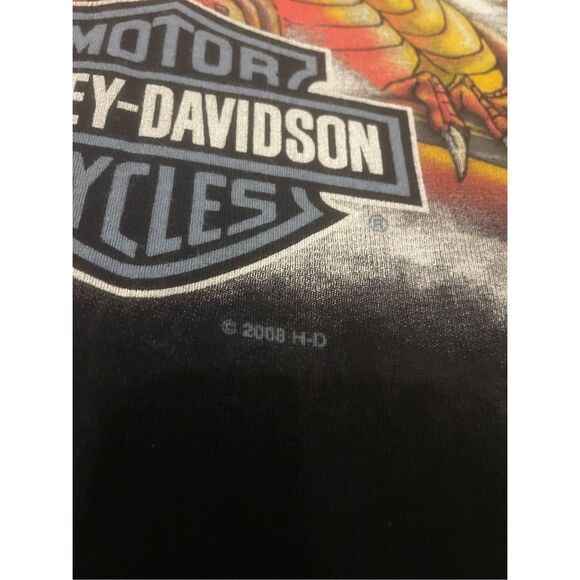 Harley-Davidson Motorcycle Dragon Y2K Cotton Large Women’s Tank Top - Picture 2 of 6